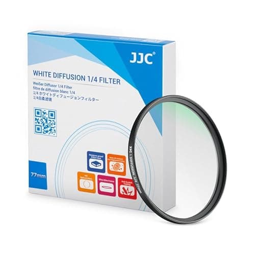 Image of JJC 52mm White Diffusion 1/4 Filter Soft Glow Diffuser Lens Filter for Canon Nikon Fuji, Mist Dreamy Cinematic Effect Camera Filter for Portrait/Ambient/Video/Vlog Photography