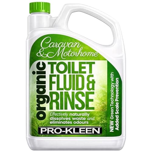 Image of Pro-Kleen Organic Caravan Toilet Chemical Fluid Rinse Green Solution Cleaner 2L for Caravan and Motorhomes - Eco-Friendly, Formaldehyde Free - 2 Litres