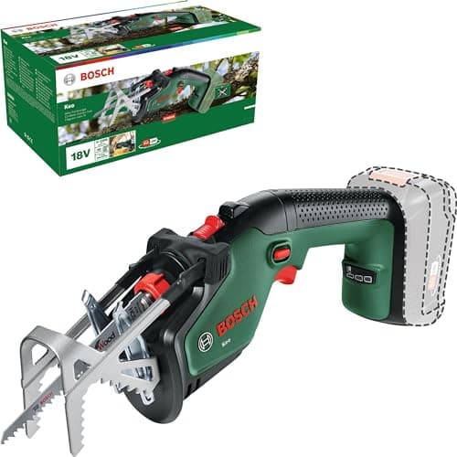 Image of Bosch Cordless Garden Keo Saw/Reciprocating Saw (Without Battery, 18 Volt System, Cutting Diameter 80 mm, with Swiss Precision Blade for Wood Included, in Carton Packaging)
