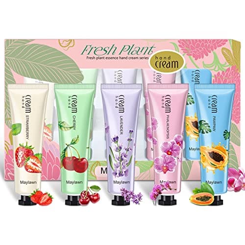 Image of Maylawn Hand Cream, 5 x 30ml, Hand Cream Gift Sets, Pack of 5, Vegan Friendly and Cruelty Free, Perfect for Birthday Mothers day Gifts idea For Her/Him