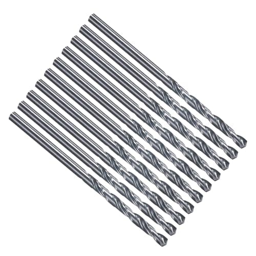 Image of PATIKIL 3.2mm Drill Bit 1/8", M35 Cobalt 5% High-Speed Steel Jobber Straight Shank 135° Nitriding Black for Stainless Steel Hard Metal - 10 Pack