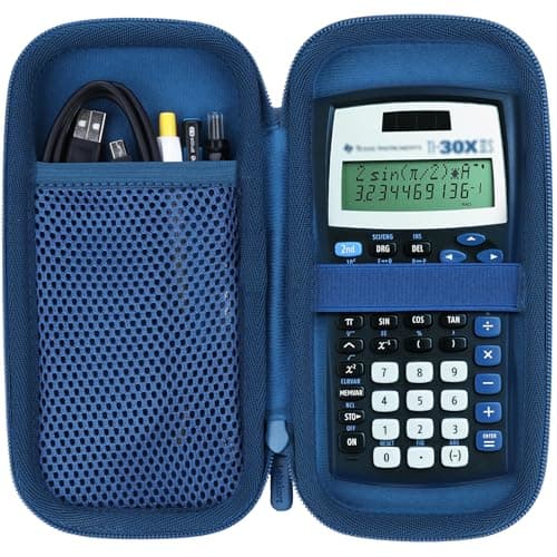 Image of Lebakort Hard Carry Case Compatible with Texas Instruments TI-30XIIS TI-30XS TI-30Xa TI-36X Pro Scientific Calculator (Blue Case)