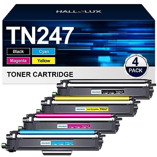 Image of TN247 Toner Cartridge Compatible with Brother TN-243CMYK TN-247 Toner for Brother MFC-L3750CDW MFC-L3770CDW MFC-L3710CW DCP-L3550CDW DCP-L3510CDW HL-L3210CW HL-L3230CDW (Black, Cyan, Magenta, Yellow)