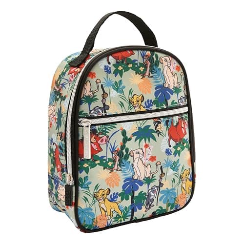 Image of Disney Lion King Insulated Kids Lunch Bag Official Merchandise by Polar Gear - Simba Kids Lunch Box Lion King Gifts - Back to School Supplies - Lion King Toys Insulated Lunch Bag Kids