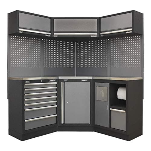 Image of Sealey Modular Storage System Combo - Stainless Steel Worktop - APMSSTACK08SS