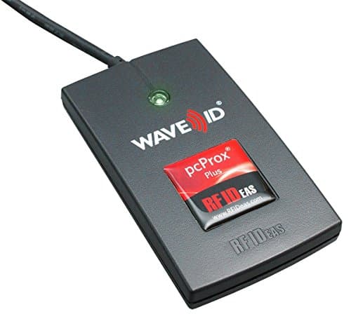 Image of RF IDeas pcProx Plus USB 2.0 Black Smart Card Reader (Black, USB 2.0, FCC, CE, C-TICK, IC, UL, 50.8 x 15.2 x 85.7 mm, 113.39 g, -30-65°C)