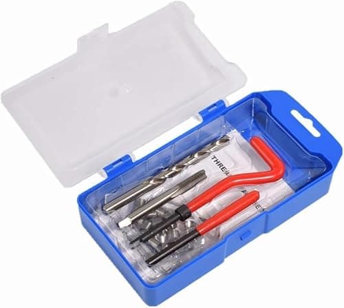 Image of Alltooetools M8 X 1.25mm Thread Repair Tool Kit, Metric Helicoil Kit With HSS Drill Bit, 20PC Wire Thread Inserts