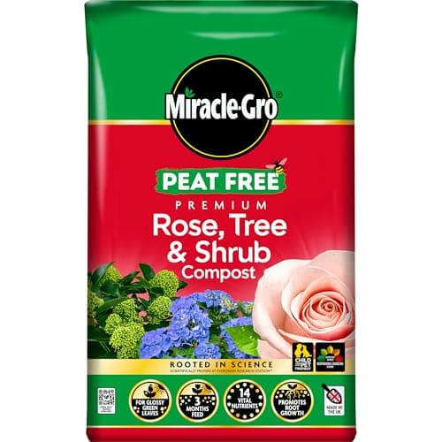Image of Miracle-Gro PEAT FREE Premium Rose, Tree & Shrub Compost, 40 Litres