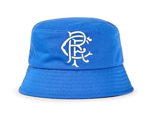 Image of Glasgow Rangers FC Crest Bucket Hat - Official Football Gift, Men's Gift, RFC, Summer/Outdoor Wear Blue