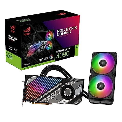 Image of ASUS ROG Strix LC NVIDIA GeForce RTX™ 4090 OC Edition Gaming Graphics Card (PCIe® 4.0, 24 GB GDDR6X, HDMI® 2.1, DisplayPort™ 1.4a, full-coverage cold plate, 240 mm radiator, 560mm tubing)