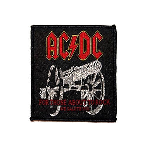 Image of AC/DC ACDC For Those About To Rock We Salute You Woven Sew On Applique Patch