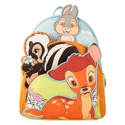 Image of Loungefly Disney Bambi Triple Pocket Mini Backpack