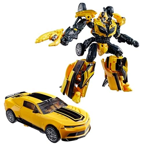 Image of Transformers Studio Series Bumblebee, Age of Extinction Deluxe Class 12.5 cm Converting Action Figure, Robot Toys for 8+