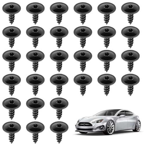 Image of 30 Pcs Screw Bolt Retainer Car Engine Cover Bolts Torx Screws Auto Car Body Fender Liner Clips Wheel Arch Inner Liner Splash Guard Screws Compatible with Volkswagon Audi Engine Cover Undertray
