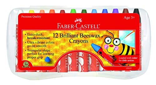 Image of Faber-Castell Beeswax Crayons in Durable Storage Case, 12 Vibrant Colors