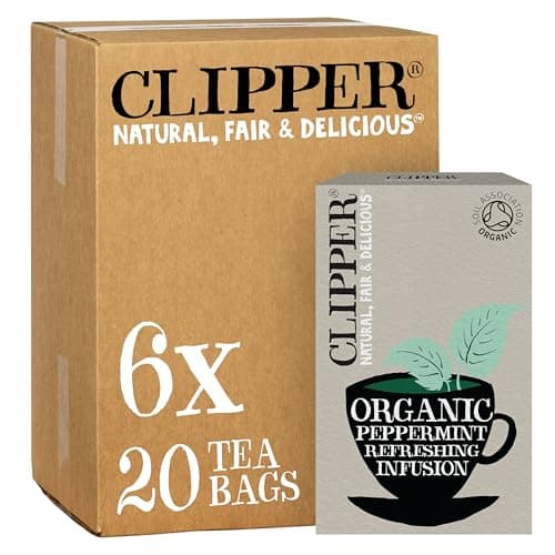 Image of Clipper Organic Infusion Peppermint 20 Tea Bags (Pack of 6)