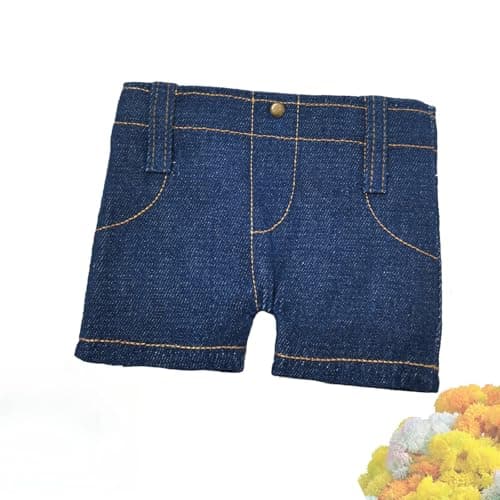 Image of ZBELLO Pocket Pants Mini Jeans Wallet, Novelty Jeans Shaped Denim Wallet, Funny Cash & Coin Holder, Portable Card Pouch for Men & Women (14x18cm,Denim Blue)