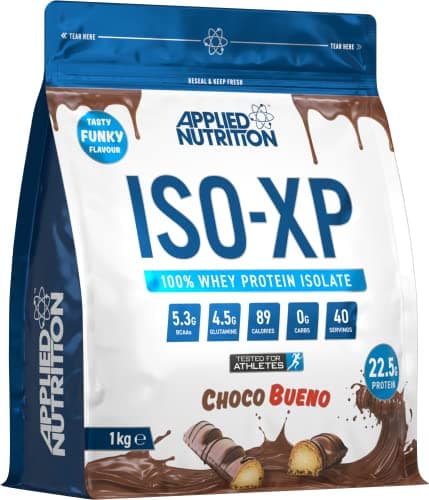 Image of Applied Nutrition ISO XP Whey Isolate - Whey Protein Isolate Powder, ISO-XP Funky Yummy Flavours (1kg - 40 Servings) (Choco Bueno)