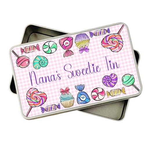 Image of Personalised Sweet Tin gift for mum dad friend school teacher work colleague