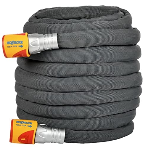 Image of HOZELOCK - Hybrid Watering Hose Tuffhoze 12.5 m : Extremely Flexible, Tuff-Fibre Woven Technology, Suitable for High-pressure Cleaners (40 bar), Durable hose: Ready to Use [8112 8000]