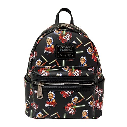 Image of Loungefly Star Wars Ahsoka Tano Tattoo Double Stap Shoulder Bag