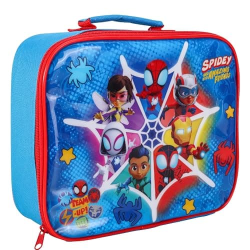 Image of Stor Spidey and His Amazing Friends Insulated Lunch Box Bag for Boys and Girls, Perfect Size for Packing Hot or Cold Snacks for School and Travel, BPA Free