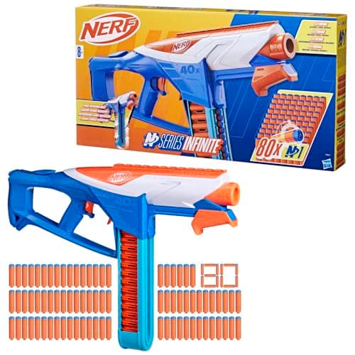 Image of Nerf N Series Infinite Blaster Toy for 8+ Year Old Kids, Dart Launcher with 80 Official N1 Foam Darts