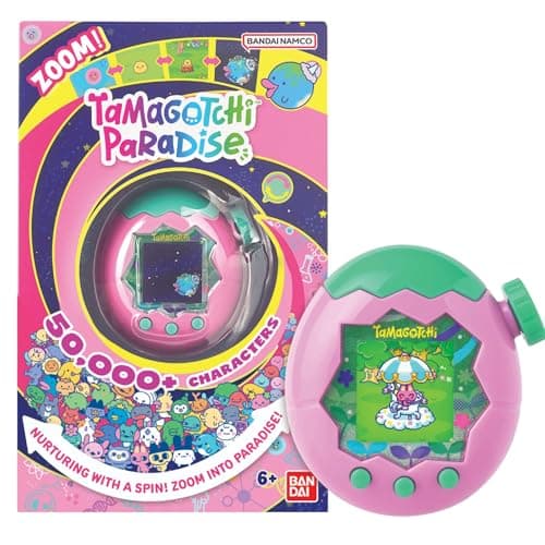 Image of Bandai Tamagotchi Paradise Digital Pet Pink Land Shell | Evolved Electronic Pet Toy With Zooming Worlds | Tamagotchi Paradise Virtual Pets For Kids And Adults Make Fun Gifts For Girls And Boys