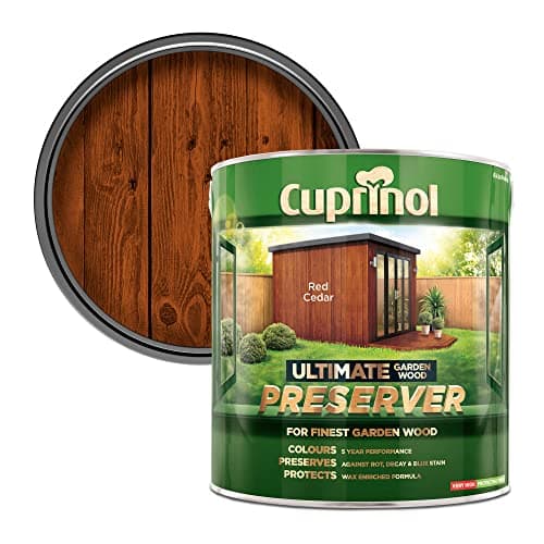 Image of Cuprinol CUPGWPRERC4L 4L Ultimate Garden Wood Preserver - Red Cedar