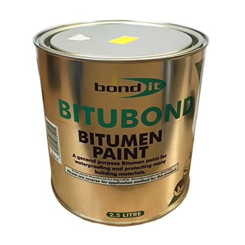 Image of 2.5LTR Bitubond Black Bitumen Paint for weather proofing Waterproof protective coating