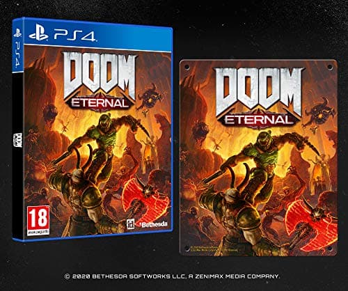 Image of DOOM Eternal with Steel Poster (Exclusive to Amazon.co.uk) (PS4)