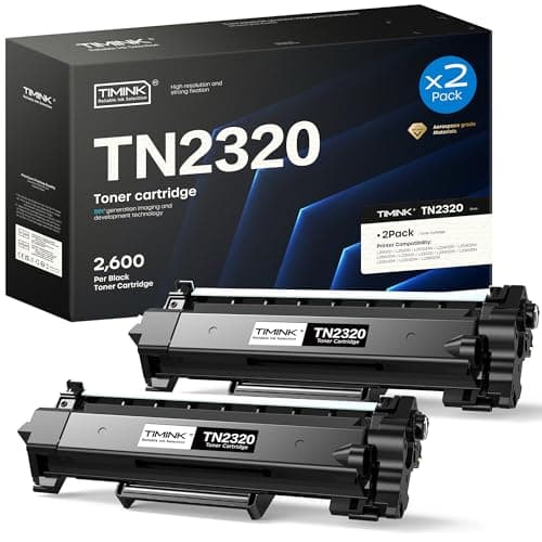 Image of Timink TN2320 Toner Cartridge Compatible with Brother TN 2320 TN2310 TN-2320 for Brother HL-L2365DW HL-L2340DW HL-L2300D HL-L2360DN HL-L2360DW DCP-L2520DW DCP-L2500D MFC-L2700DN MFC-L2720DW (2-Black)