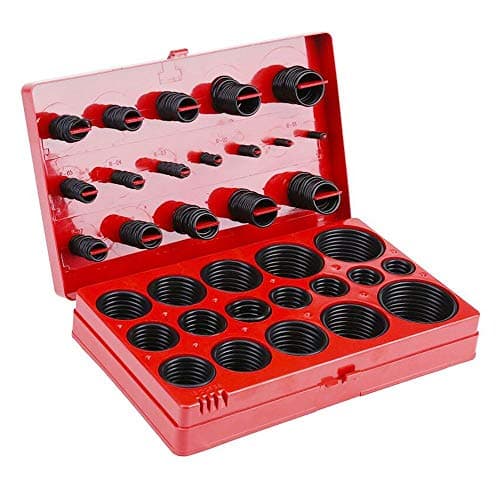 Image of Rubber O-Ring 419pcs Sealing Gasket Washer Sets Assorted O-Ring Seal Tool Black O-Ring Assortment Kit for Machine and Secure Seals