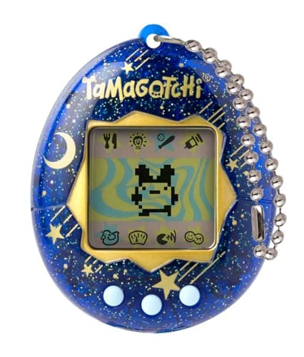 Image of Bandai Tamagotchi Original Starry Night Shell | Tamagotchi Original Cyber Pet 90s Adults and Kids Toy with Chain | Retro Virtual Pets are Great Boys and Girls Toys or Gifts for Ages 8+