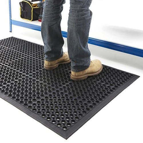Image of BRAVICH Large Outdoor Rubber Entrance Mats Anti Slip Drainage Door Mat Flooring SIZE 0.6 M x 0.9 M
