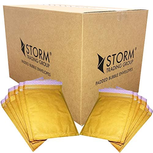 Image of 50 New Gold Padded Bubble Envelopes 240x320mm A4 STG 7