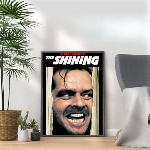 Image of The Shining, 80s Movie Print Vintage Nostalgic Film Poster, A4 and A3 Size Frame Options, Great Home, Pub, Café, Bar Decoration Wall Art Print, House gift for movie lovers (A3 Print Only)