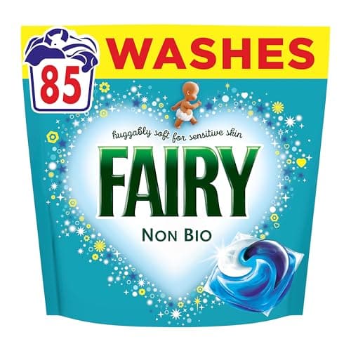 Image of Fairy Non Bio Washing Liquid Pods, Voted No1 for Sensitive Skin, 85 Washes