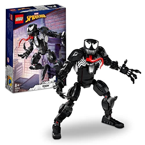 Image of LEGO 76230 Marvel Venom Figure, Fully Articulated Super Villain Action Toy, Spider-Man Universe Collectible Set, Alien Toys for Boys and Girls