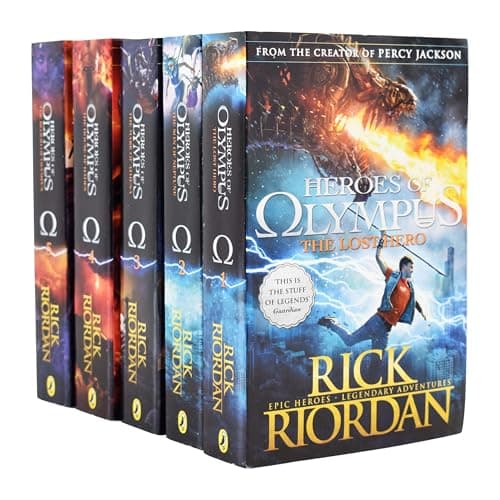 Image of Heroes of Olympus Complete Collection 5 Books Set -The Lost Hero/The Son of Neptune/The Mark of Athena/The Blood of Olympus
