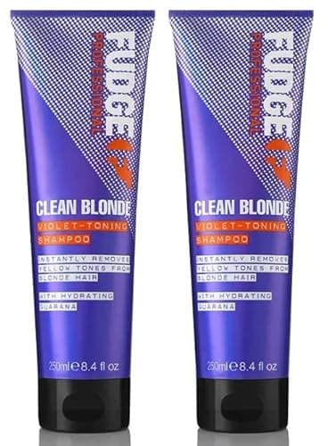Image of Fudge DOUBLE Clean Blonde Purple Violet Toning Shampoo 250ml