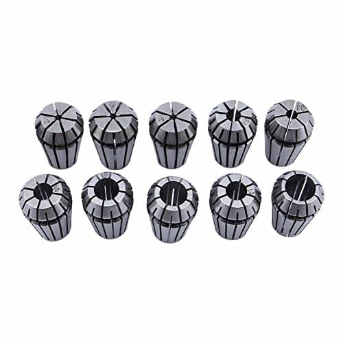 Image of ER16 Spring Collet Set - 1-10mm Elastic Collet Chuck Set for CNC Engraving Machine & Mill Turning Tool, 10PCS