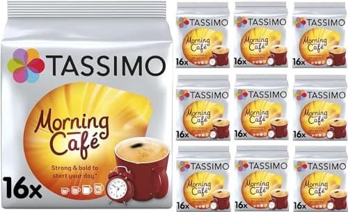 Image of Tassimo Morning Café Coffee Pods x16 (Pack of 10, Total 160 Drinks)