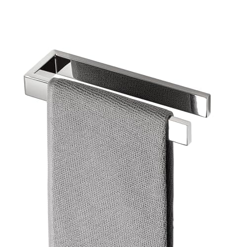 Image of SAYAYO Self Adhesive Towel Rail Wall Mounted Stick on Hand Towel Holder Chrome, SUS304 Stainless Steel Towel Ring No Drilling for Bathroom Kitchen, 20CM