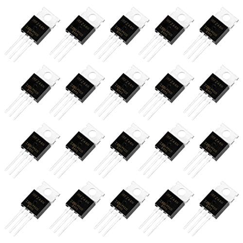 Image of Fumanduo 20 PCS N Channel Rectifier, IRFZ44N Transistor Power MOSFET Transistor 3 Pin Voltage Regulator Transistors High Power Matched Audio Transistor for Home, Industry and DIY