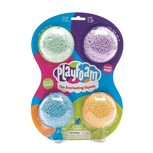 Image of Educational Insights Playfoam Classic 4-Pack Set with 4 Colors, Fidget Toy & Sensory Toy, Ages 3+