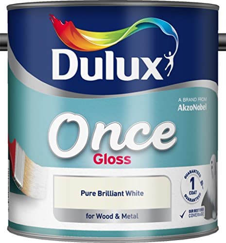 Image of Dulux Once Gloss 2.5L Pure Brilliant White (546958)