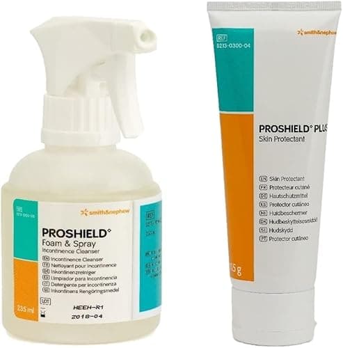 Image of Proshield New Skin Care Kit | Incontinence Care Barrier Cream & Cleansing Foam | Dual Action Protection & Cleaning