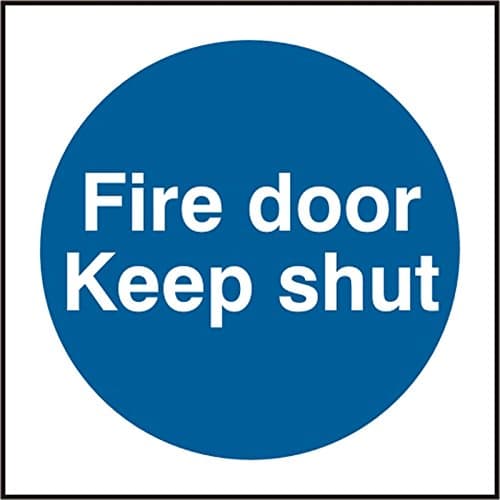 Image of FIRE DOOR KEEP SHUT RPVC (PK5) 100MM X 100MM