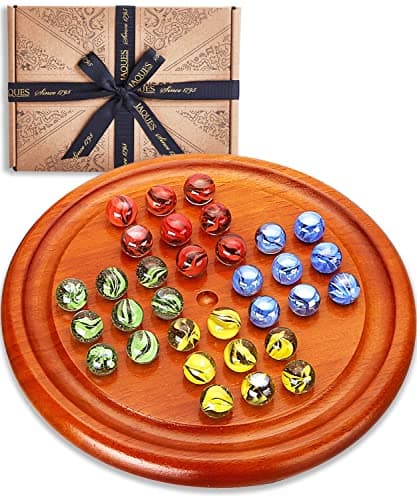 Image of Jaques of London Solitaire Marble Game | Luxury Solitaire Game | Wooden Games for Adults | Since 1795
